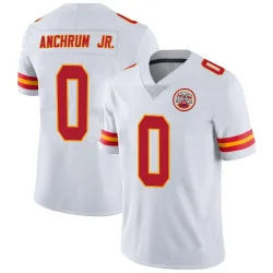 Kansas City Chiefs Youth Limited White Vapor Untouchable Jersey (0 Tremayne Anchrum Jr.)