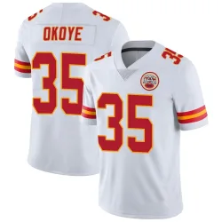 Kansas City Chiefs Youth Limited White Vapor Untouchable Jersey (35 Christian Okoye)