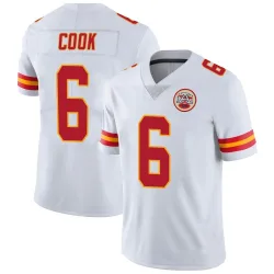 Kansas City Chiefs Youth Limited White Vapor Untouchable Jersey (6 Bryan Cook)