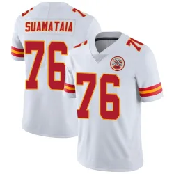 Kansas City Chiefs Youth Limited White Vapor Untouchable Jersey (76 Kingsley Suamataia)