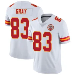 Kansas City Chiefs Youth Limited White Vapor Untouchable Jersey (83 Noah Gray)
