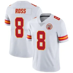 Kansas City Chiefs Youth Limited White Vapor Untouchable Jersey (8 Justyn Ross)