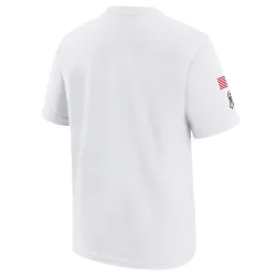 Kansas City Chiefs Youth White 2024 Salute To Service T-Shirt